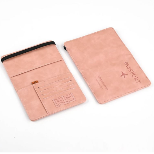 PORTA PASAPORTE CON PROTECCION RFID