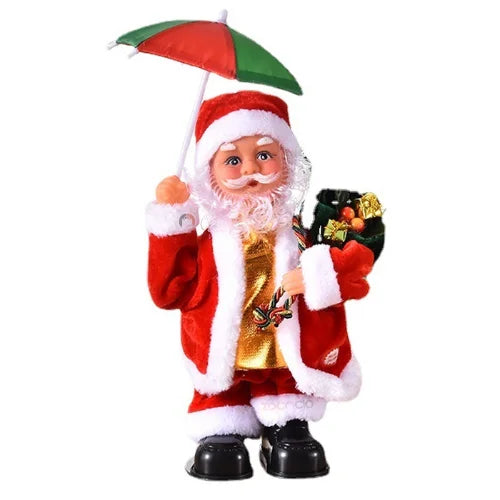 PAPA NOEL BAILA CON SOMBRILLA